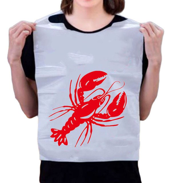 Plastic Disposable Lobster Bib