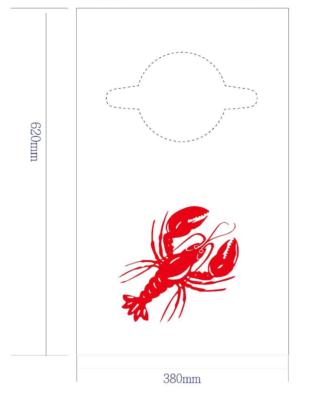 Plastic Disposable Lobster Bib