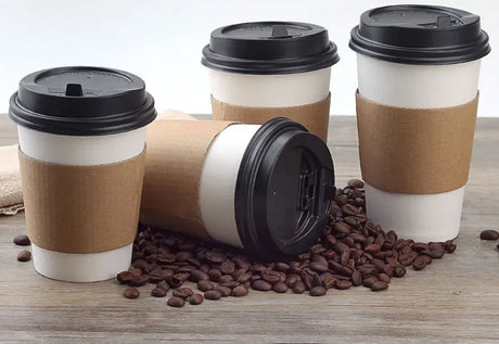 16oz Disposable Coffee Cup With Cover Lid