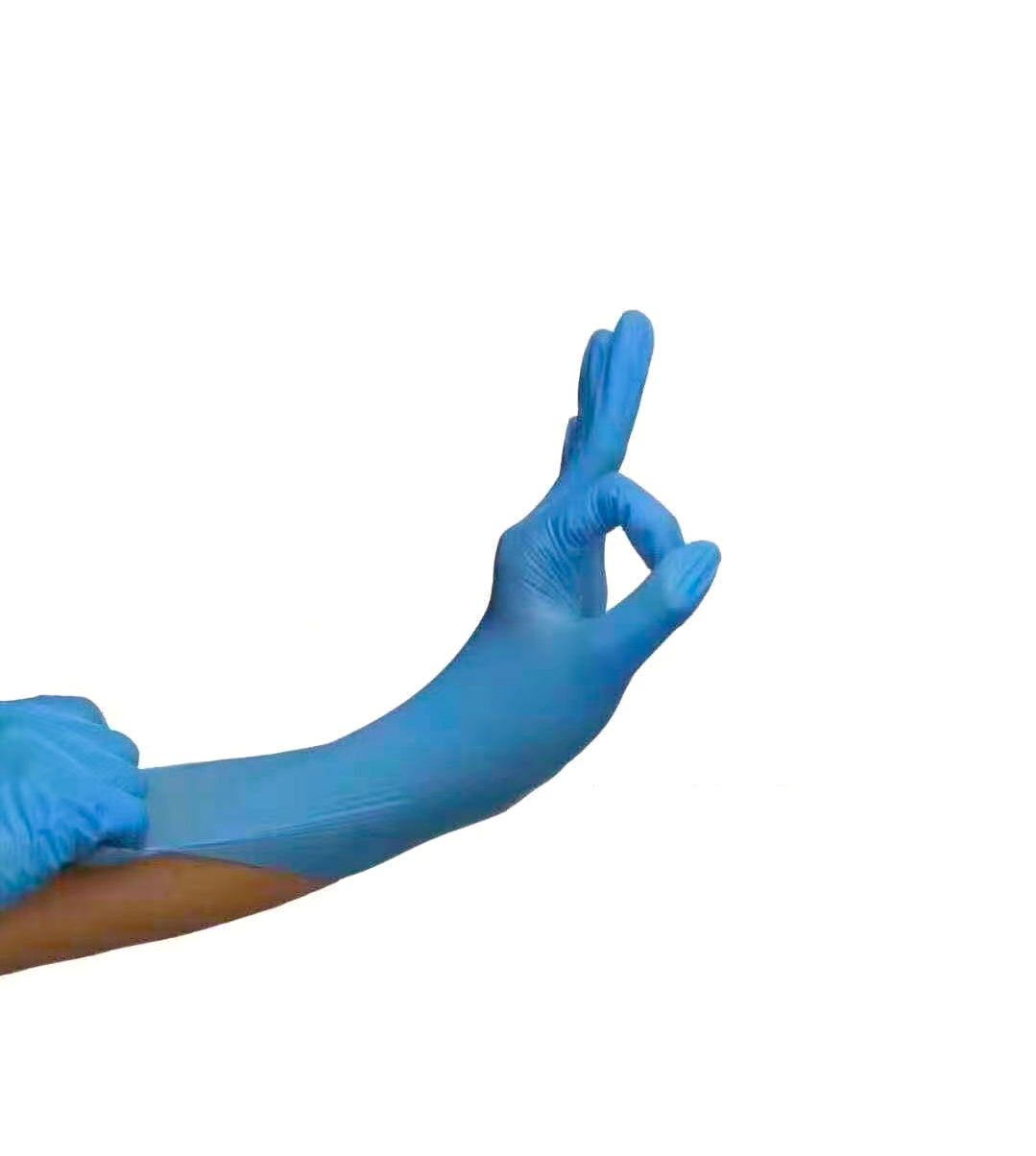 Nitrile/vinyl Blended Hybrid Disposable Glove