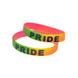 Pride Day Rainbow Silicone Wristband