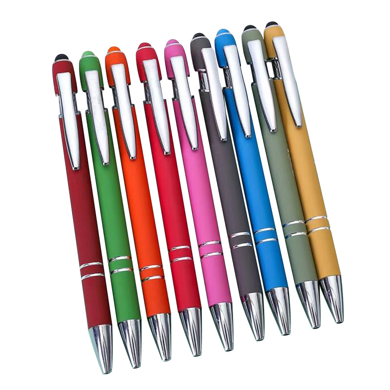 Stylus Soft Touch Ballpoint Metal Pen