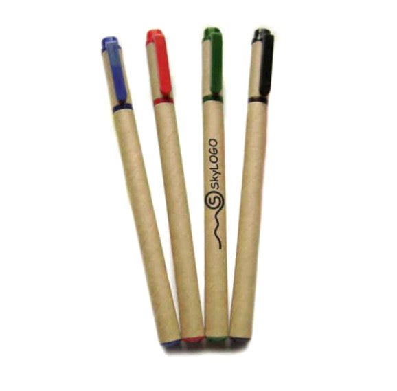 Eco Friendly Recycled Paper Pen - Contrast Pocket Clip