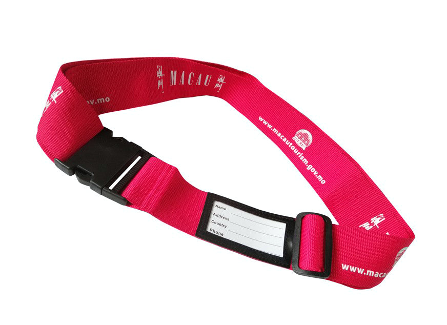 Polyester Luggage Belt/ Travel Strap With Label