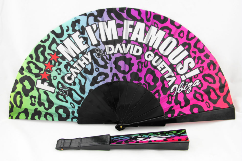 Plastic Polyester Folding Fan