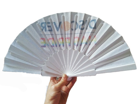 Plastic Polyester Folding Fan