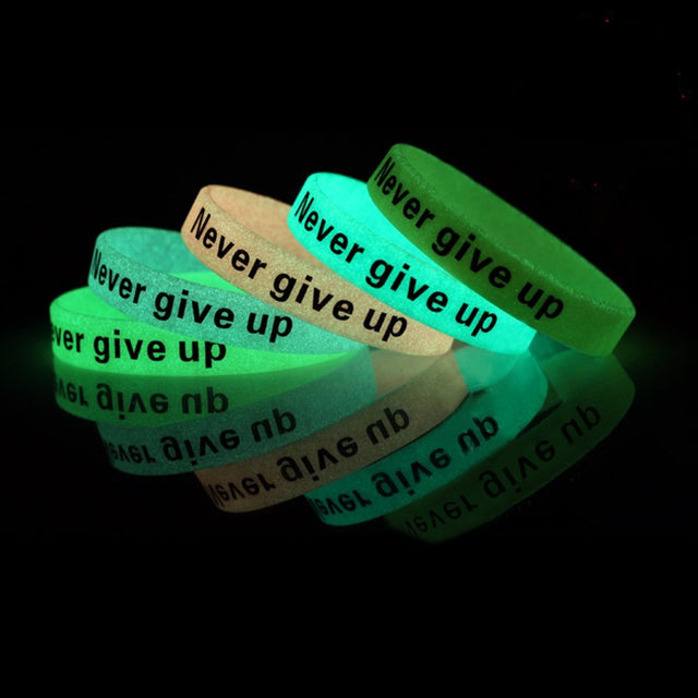 Glow In The Dark Silicone Wristband