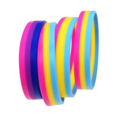 Stripes Color Silicone Wristband