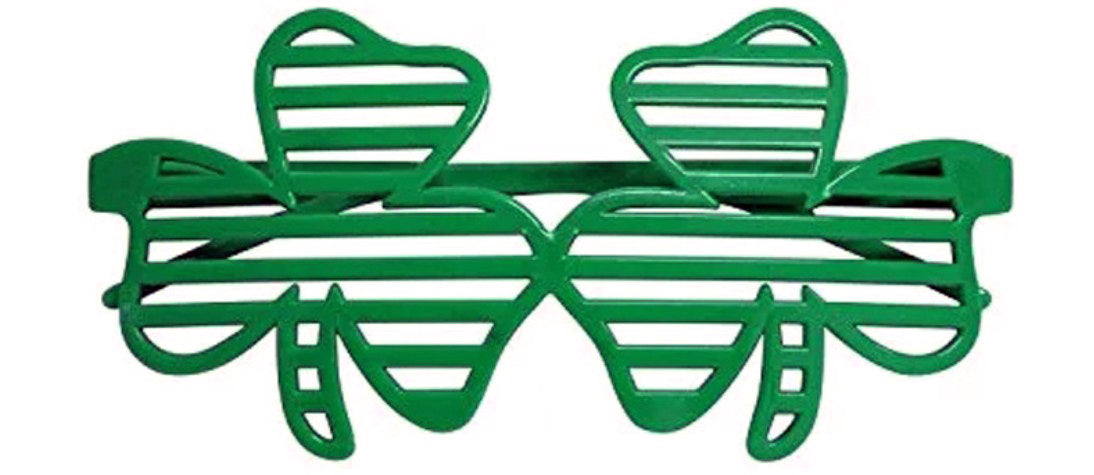 Shamrock Holiday Glasses