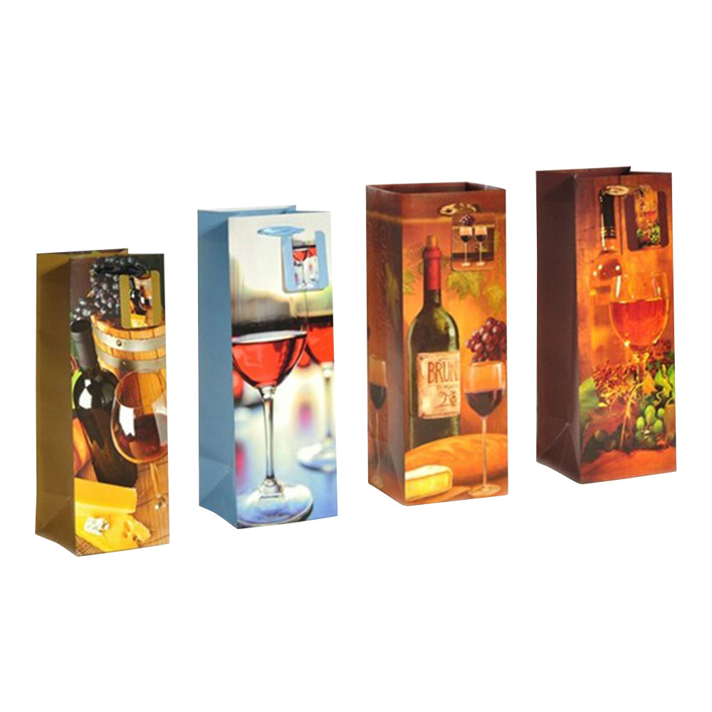 Fullsize Printed Paper Wine Bags