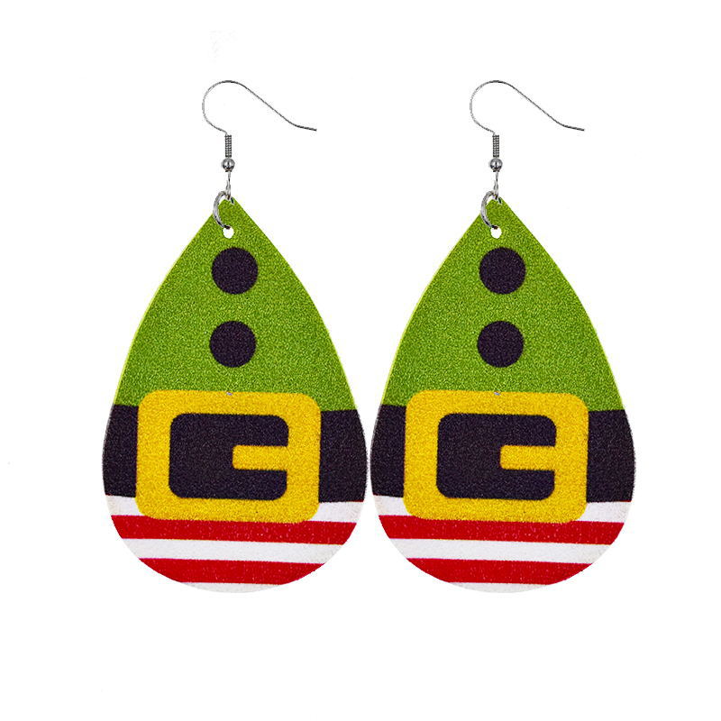 Pu Leather Earrings Pair Jewelry