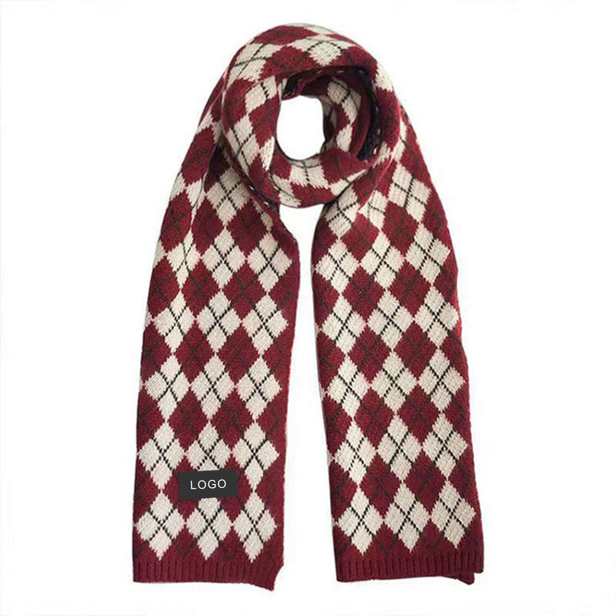 Diamond Lattice Double-sided Scarf