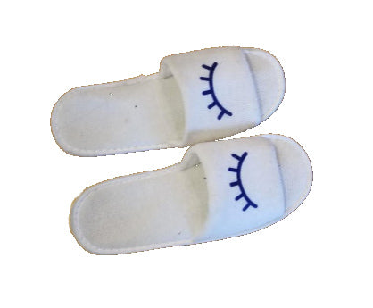 Open Velour slippers