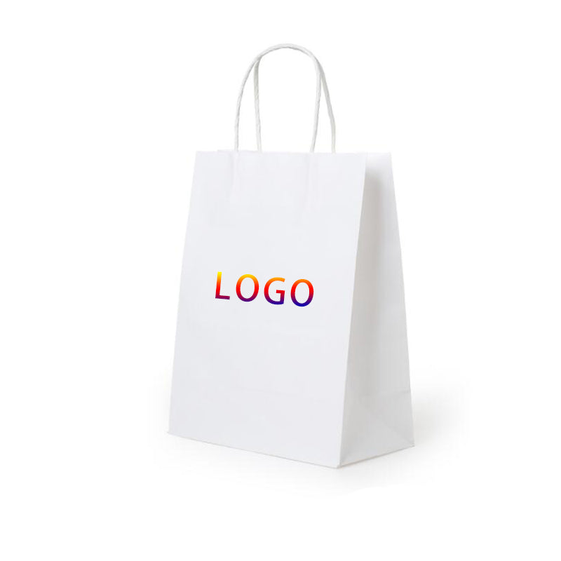 White Craft Paper Gift Bag