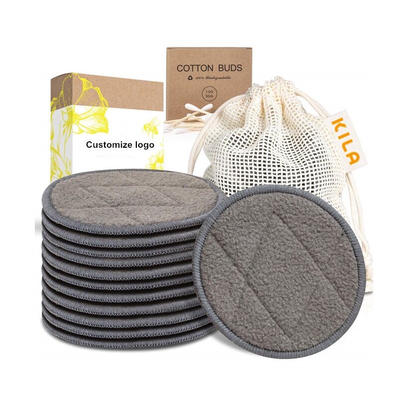 Charcoal Bamboo Reusable Makeup Remover Pads