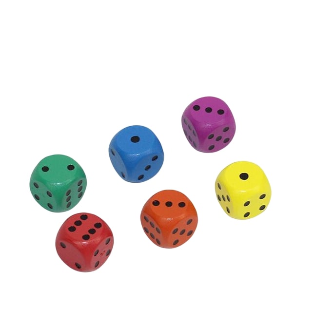 Wood Playing Dice