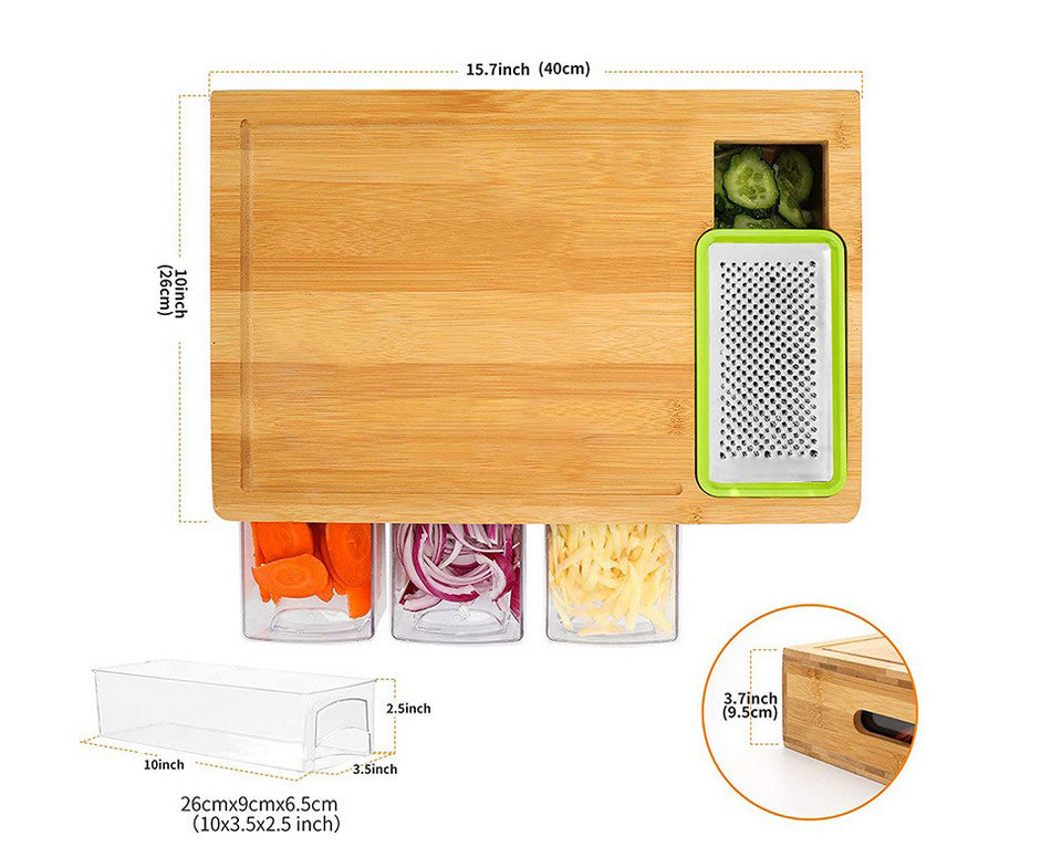 Natural Bamboo Large Cutting Board