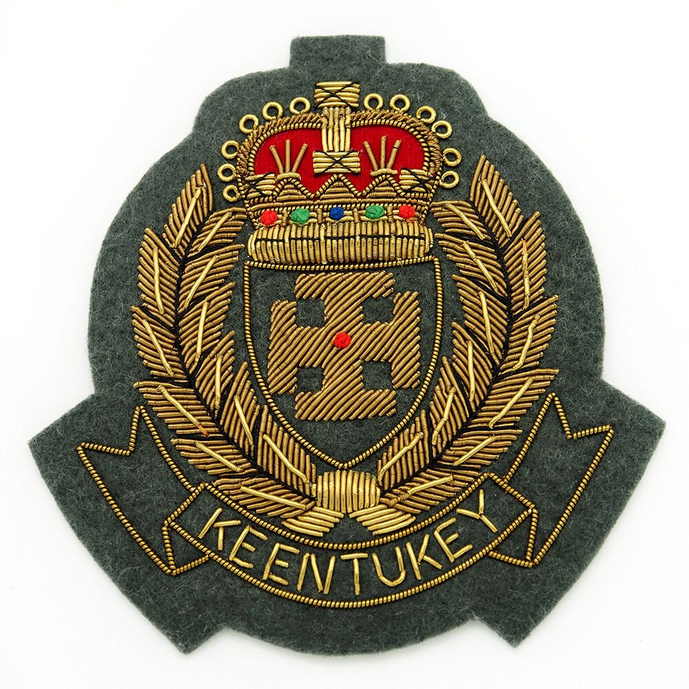 Metallic Thread Embroidered Patch