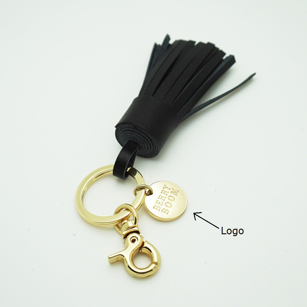 Leather Key Rings Pendants With Tassels