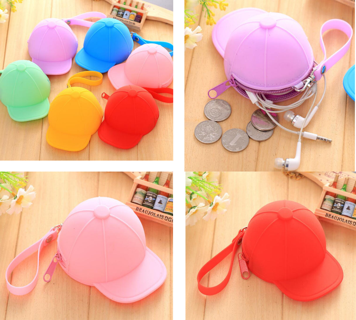 Mini Baseball Cap Coin Purse