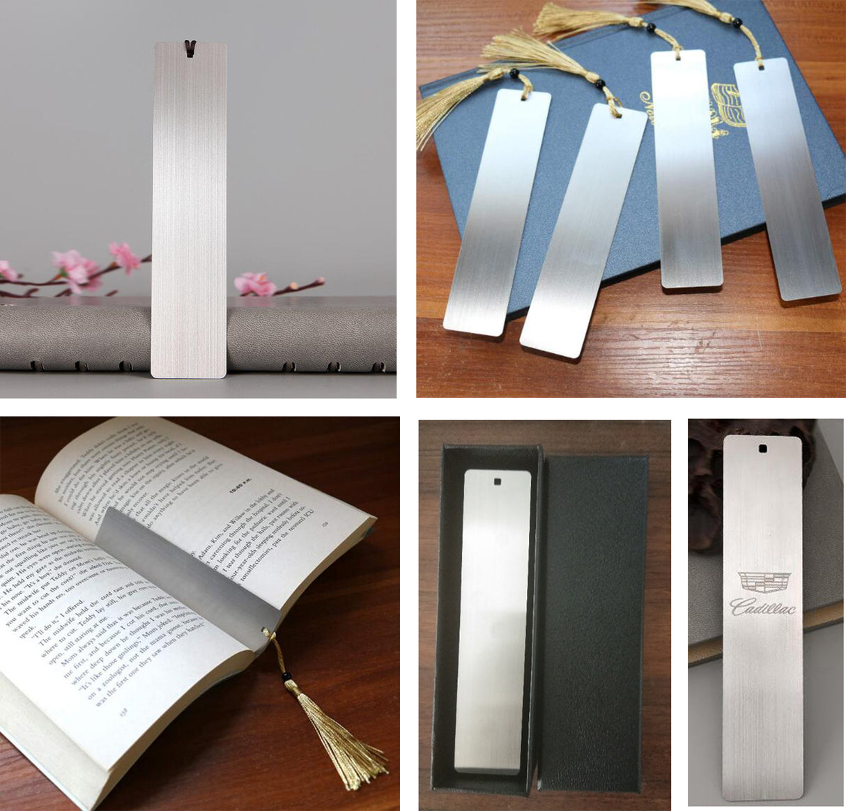 Metal Bookmarks With Tassels