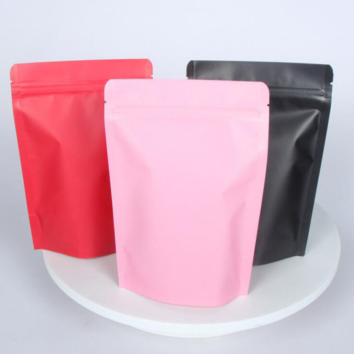 Reusable Zip Lock Kraft Paper Pouches