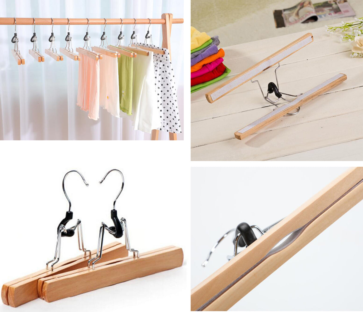 Non Slip Multifunctional Wooden Hangers For Skirt
