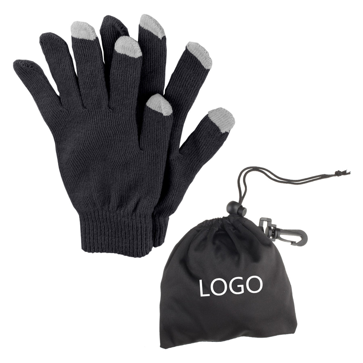 Touch Screen Gloves With Pouch