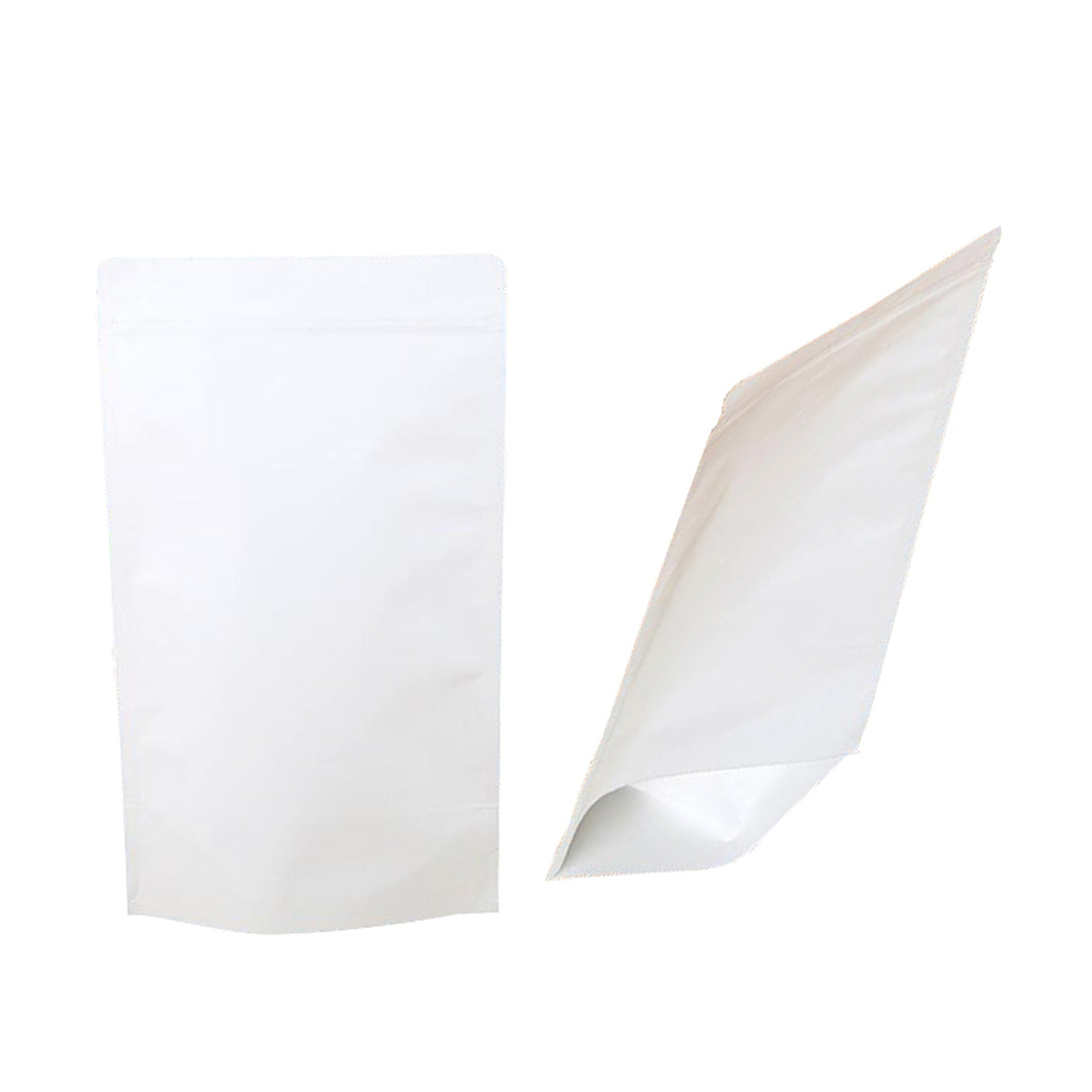 White Kraft Stand-up Pouch Bags