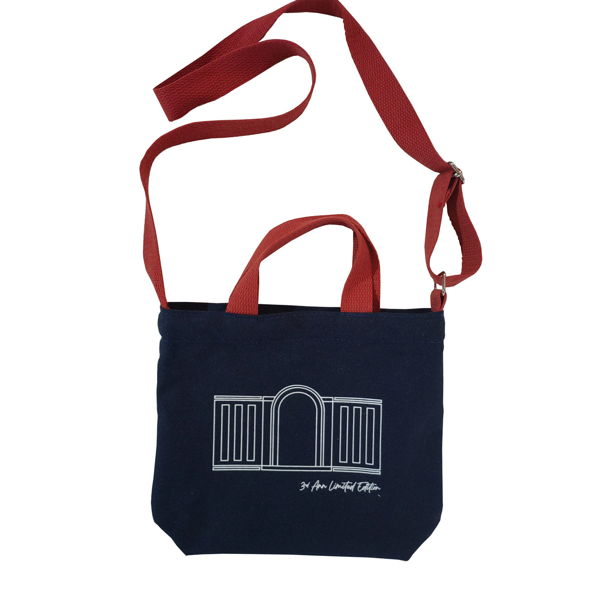 Bottom Canvas Cross Body Tote Bag