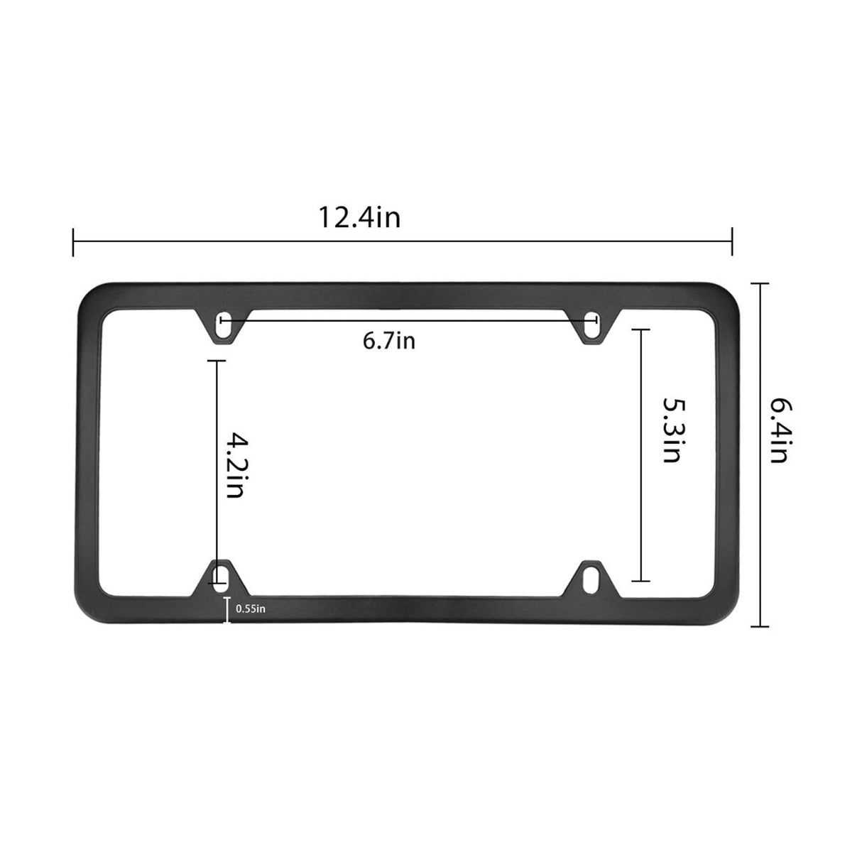 Stainless Steel License Plate Frame