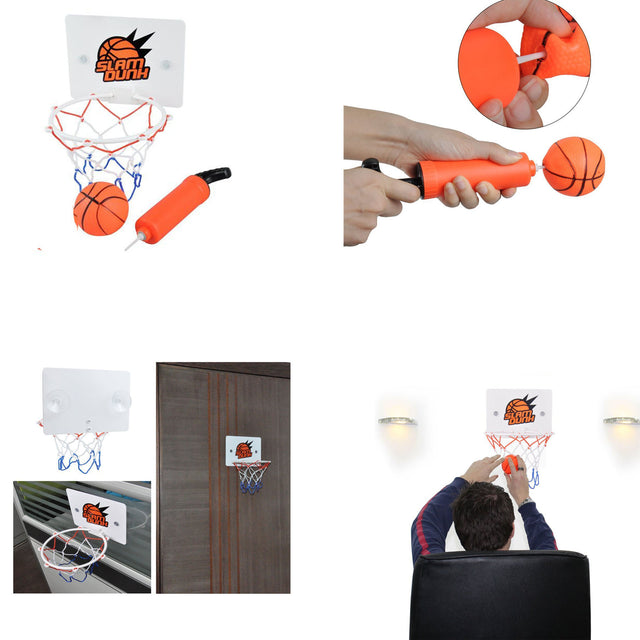 Mini Basketball Hoop Set With Ball And Pump