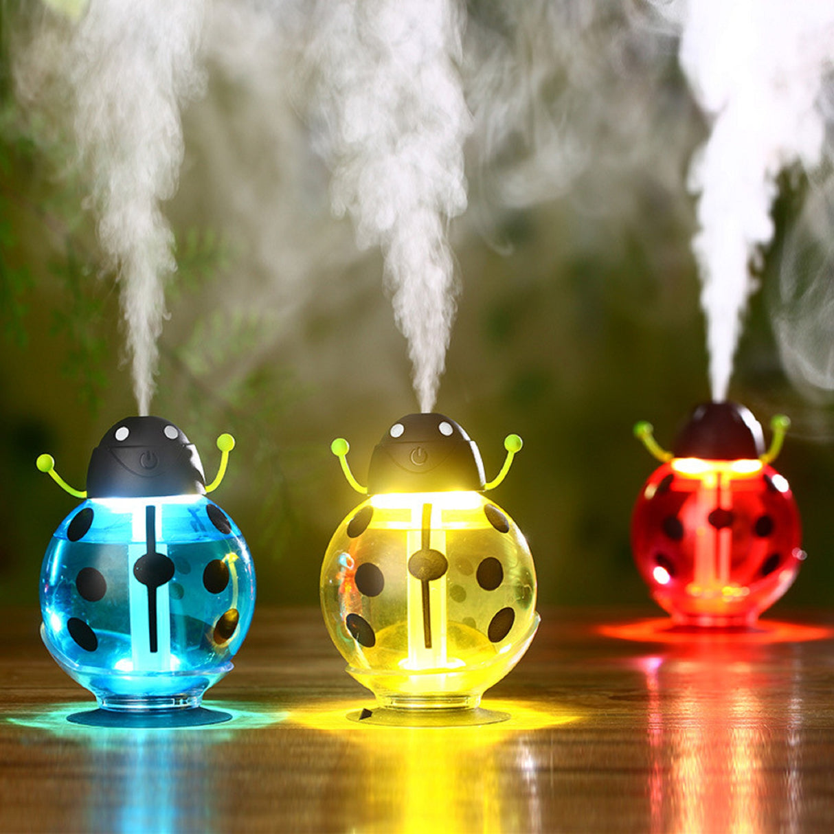 Usb Mini Beetle Humidifier With Led Light