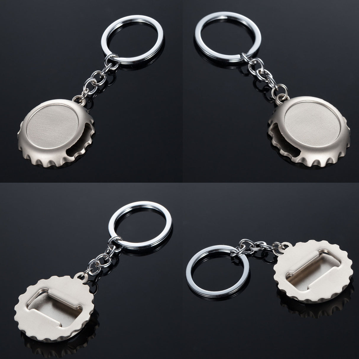 Cup Lid With Bottle Opener Keychain