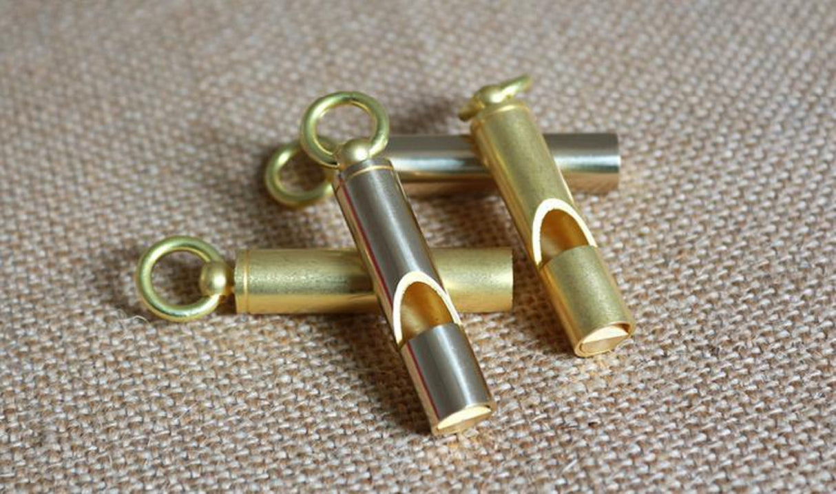 Portable Brass Emergency Whistle