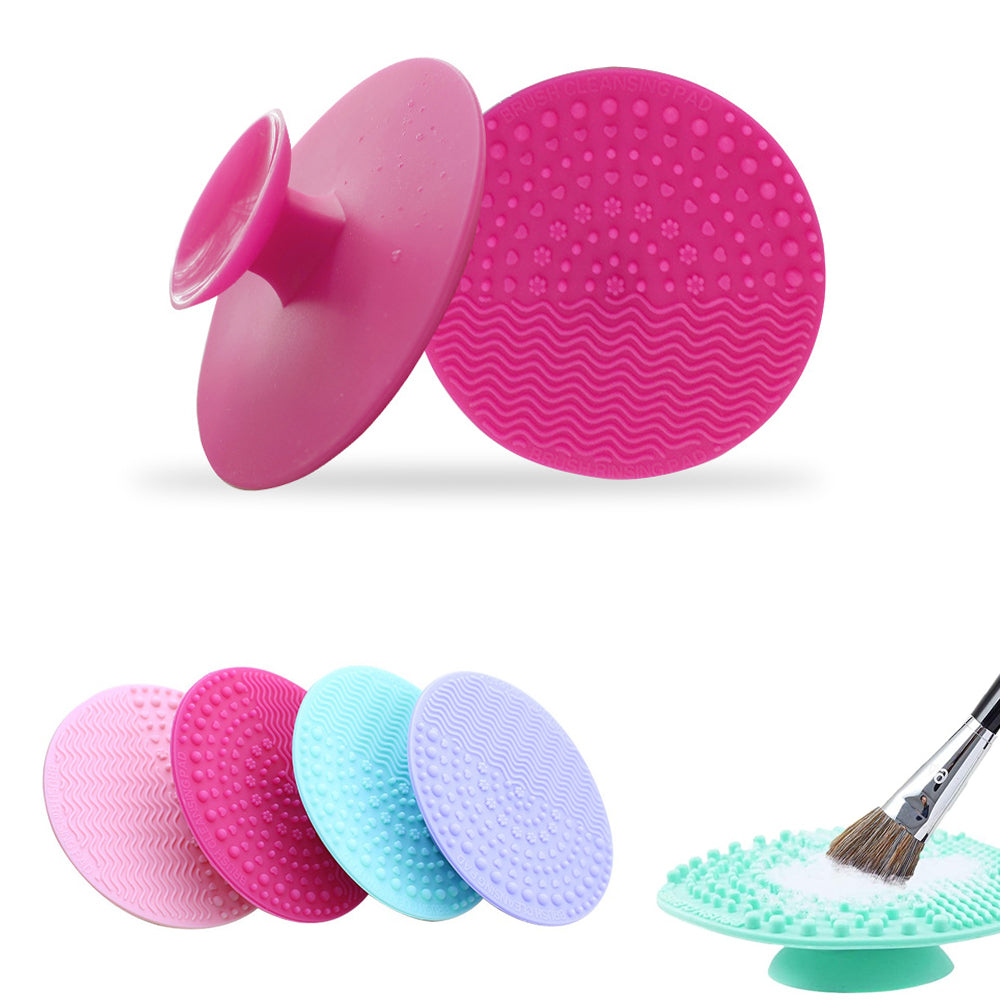 Silicone Makeup Brush Cleaning Mat With Suction Cup