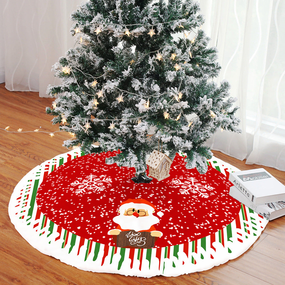 28" Christmas Tree Plush Skirt