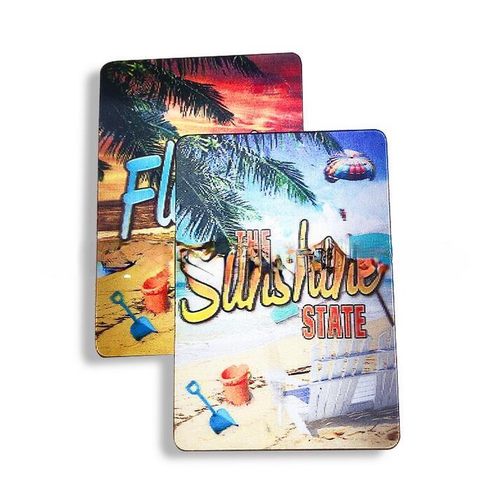 Lenticular 3d Card With Magnetic Backing