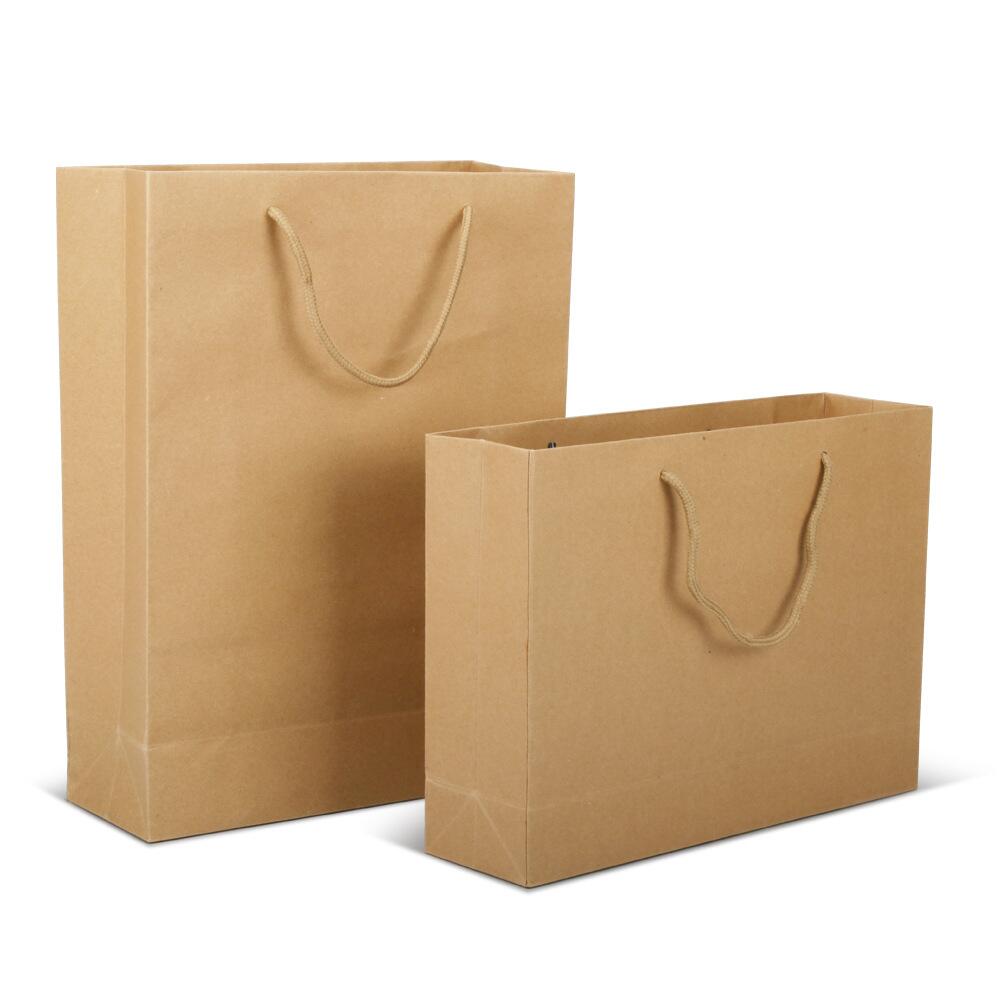 Kraft Paper Shopping Bags- Large