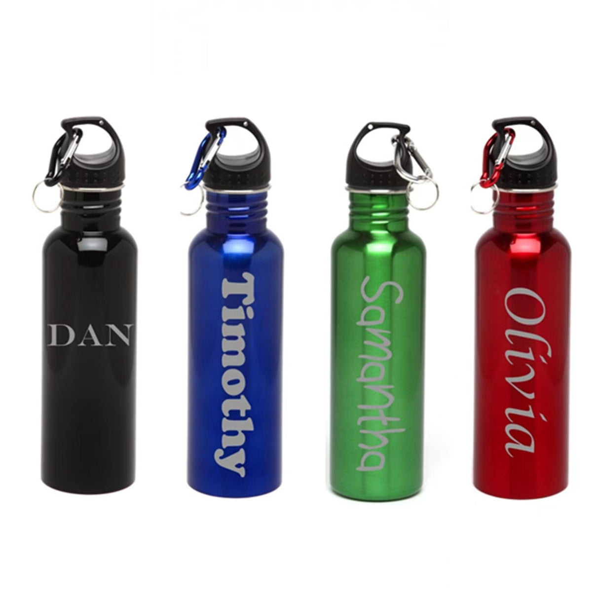 Wide Mouth Bottle With Carabiner - 16oz