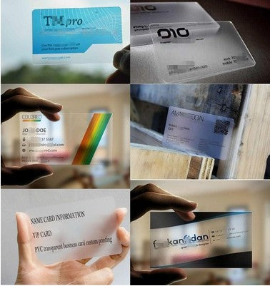 Pvc Transparent Business Card