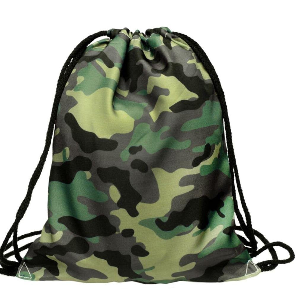 Camouflage Drawstring Backpack