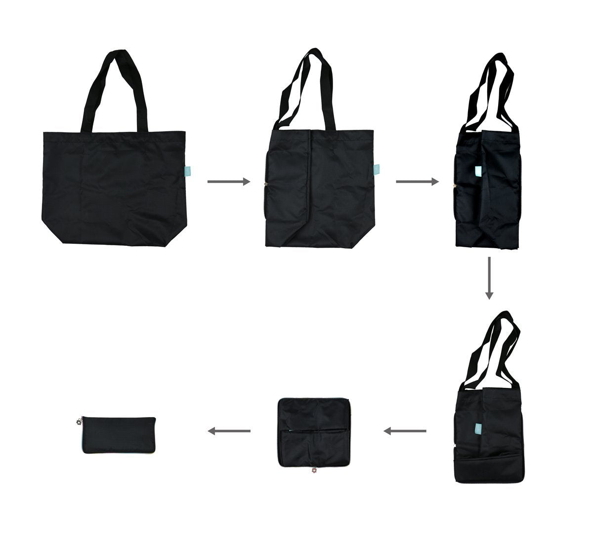 Wallet Style Folding Shopping Bags