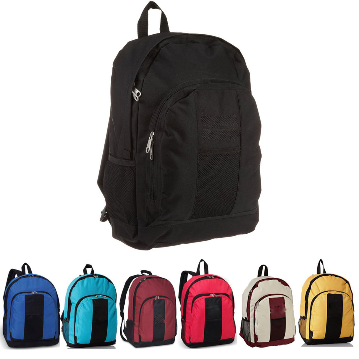 Backpack With Front And Side Pockets