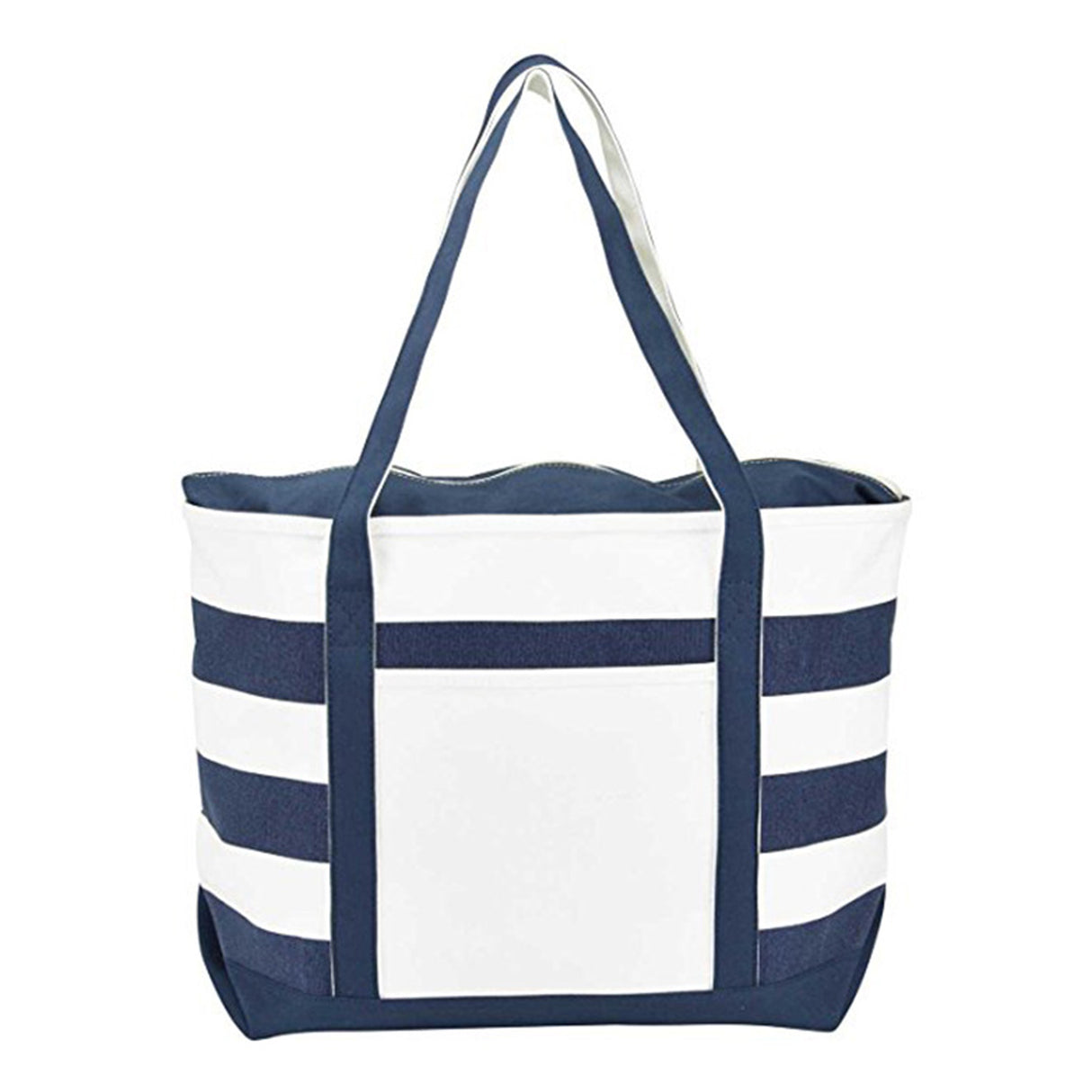 Striped Boat Tote Canvas Bag