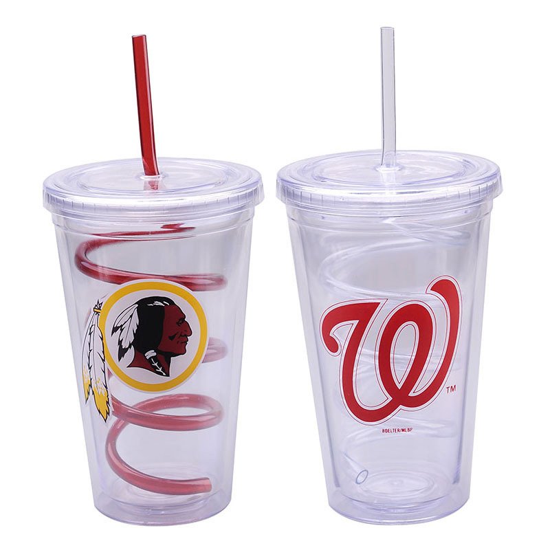 16 Oz Double Wall Tumbler With Lid And Straw - By Boat