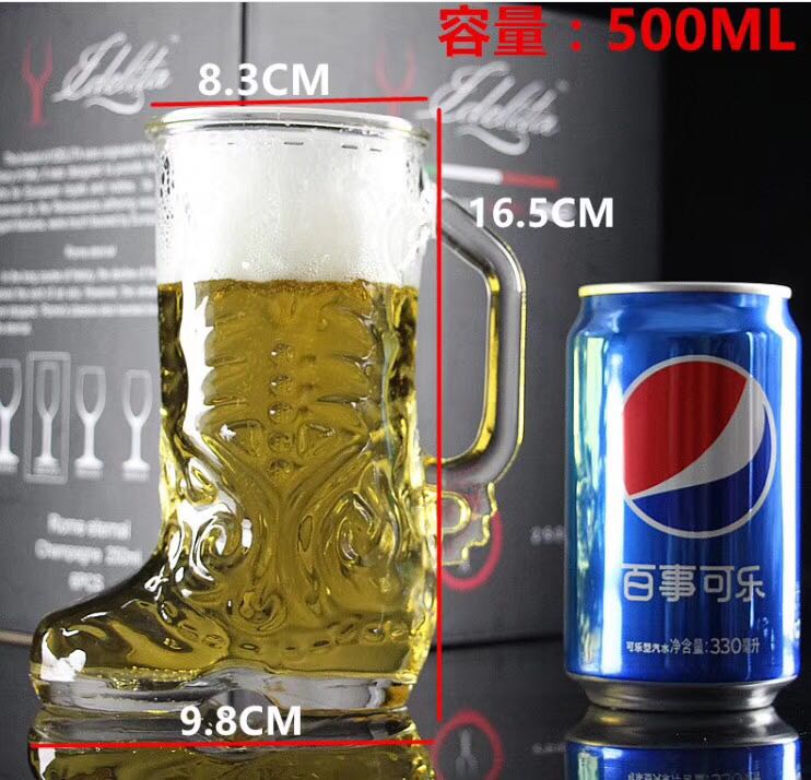 500ml   Cowboy Boot Beer Mugs