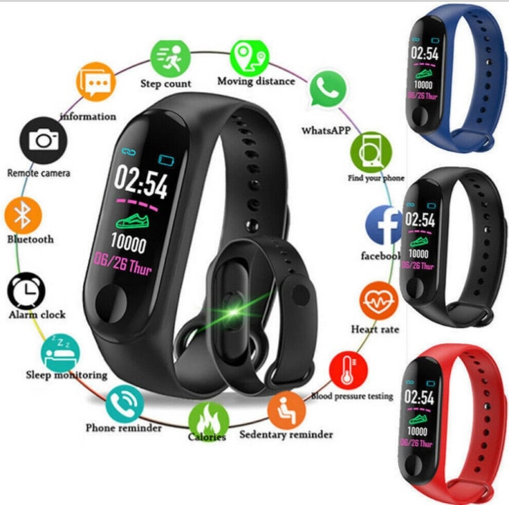 M3 Smart Bracelet Color Screen