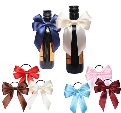 Ribbon Bow For Wine Bottles