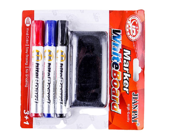 Erasable Markers With An Eraser Set